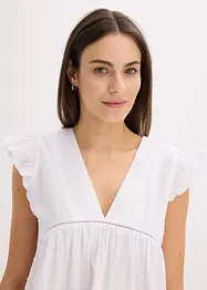 Chemise de nuit légère et oversize en tissu texturé, bonprix