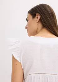 Chemise de nuit légère et oversize en tissu texturé, bonprix