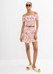 Carmenbluse aus reiner Baumwolle, bonprix