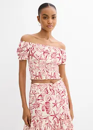 Carmenbluse aus reiner Baumwolle, bonprix