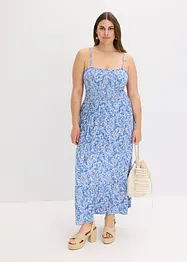 Robe smockée à fines bretelles, bonprix
