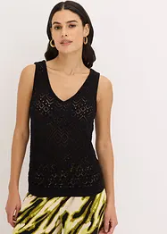 Top en maille ajourée, bonprix