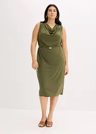 Robe en jersey avec ceinture (ens. 2 pces), bonprix