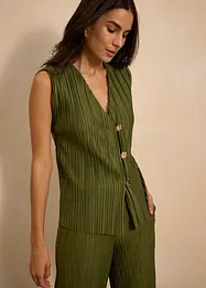Top en matière plissée, bonprix