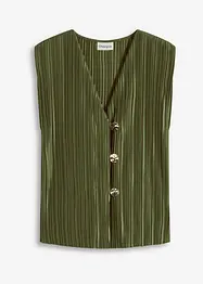 Top en matière plissée, bonprix