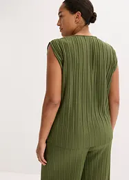 Top en matière plissée, bonprix