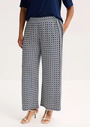 Pantalon en jersey au motif minimaliste, bonprix