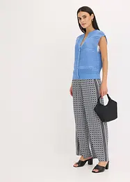 Gilet manches courtes en maille ajourée, bonprix