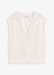 Ajour-Strickjacke, kurzarm, bonprix