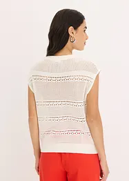Ajour-Strickjacke, kurzarm, bonprix