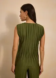 Top en matière plissée, bonprix