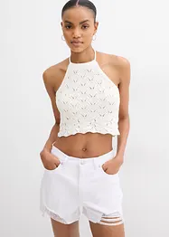 Top dos nu en maille, bonprix