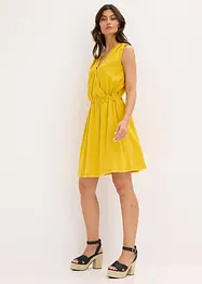 Robe à franges avec du lin, bonprix