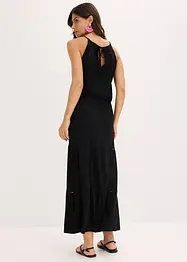 Robe longue avec empiècements au crochet, bonprix