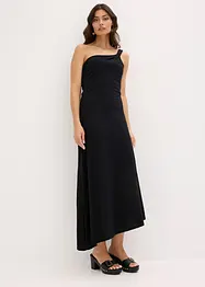 Robe en jersey coton à base asymétrique et nœud sur l'épaule, bonprix