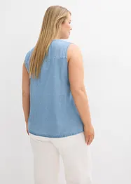 Blouse sans manches en jean, bonprix