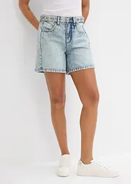 Short en jean taille mi-haute, peu extensible, bonprix