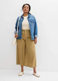Pantalon 7/8 en Lyocell à taille élastiquée, bonprix