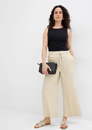 Pantalon 7/8 en Tencel à taille élastiquée, bonprix