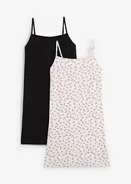 Lot de 2 robes en jersey coton extensible, bonprix