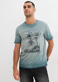 T-shirt aspect délavé en coton, bonprix