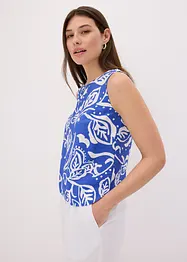 Blouse sans manches imprimée, bonprix