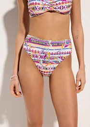 Bas de bikini taille haute, échancré, bonprix