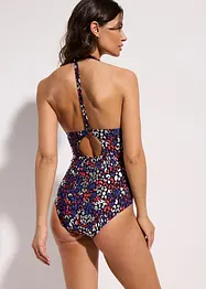 Maillot 1 pièce sculptant dos nu, maintien léger, bonprix