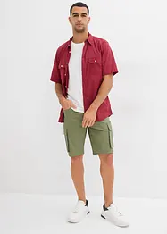 Lot de 2 bermudas cargo extensibles, regular, bonprix