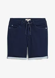 Short long en molleton effet jean, regular, bonprix