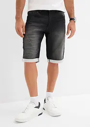 Bermuda en molleton effet jean, loose, bonprix