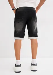 Bermuda en molleton effet jean, loose, bonprix
