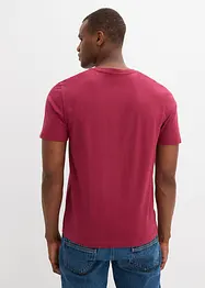 Lot de 2 T-shirts col tunisien 100% coton, bonprix
