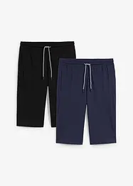 Lot de 2 bermudas en jersey 100% coton, bonprix