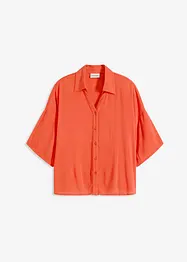Chemisier manches courtes en viscose légère, bonprix