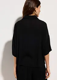 Kurze Strandbluse aus fließender Viskose, bonprix