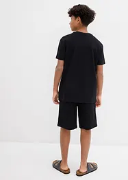 T-shirt et short coton garçon (ens. 2 pces), bonprix