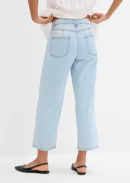 Jean baggy, taille mi-haute, doux, raccourci, bonprix