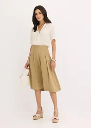 Jupe plissée en viscose mélangée, bonprix