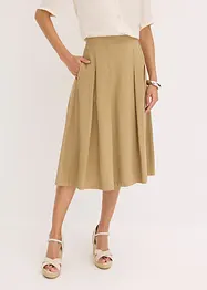 Jupe plissée en viscose mélangée, bonprix