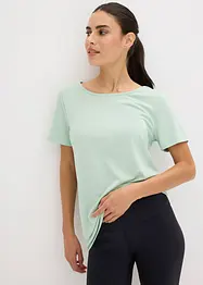 T-shirt long de sport avec décolleté dos, bonprix