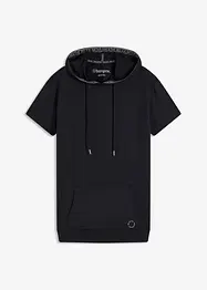 T-shirt de sport oversize avec capuche, séchage rapide, bonprix