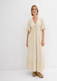 Maxi-Stufenkleid aus fließender Viskose, bonprix