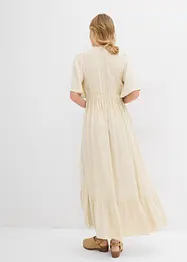 Maxi-Stufenkleid aus fließender Viskose, bonprix