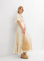 Maxi-Stufenkleid aus fließender Viskose, bonprix