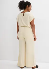 Pantalon palazzo aspect maille, bonprix