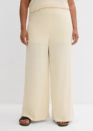 Pantalon palazzo aspect maille, bonprix