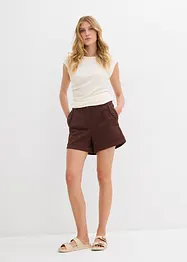 Twill-Shorts mit hohem Bund, bonprix