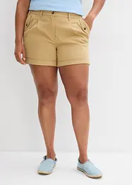 Short en twill, taille haute, bonprix