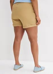 Short en twill, taille haute, bonprix